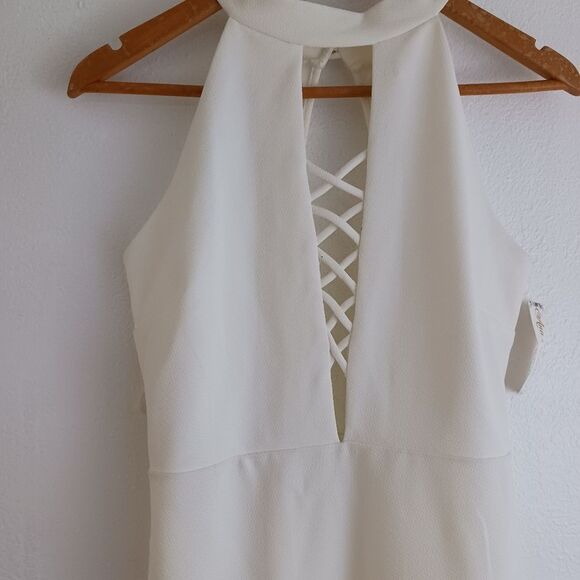 Ana's Fashion halther neck off white dress size 1X - Picture 2 of 8